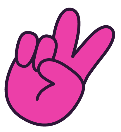 Peace sign sticker