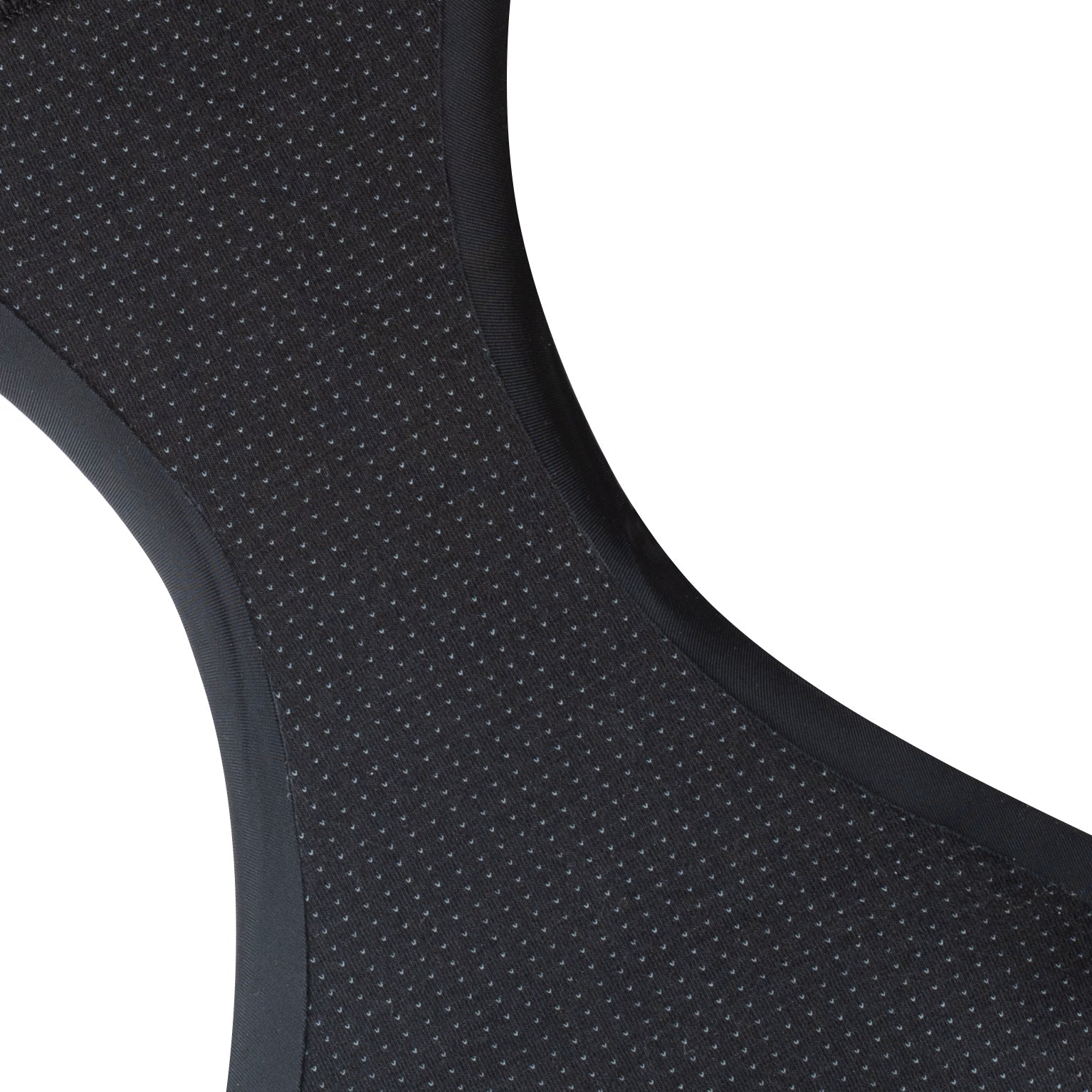 Black period underwear fabric and gusset detail